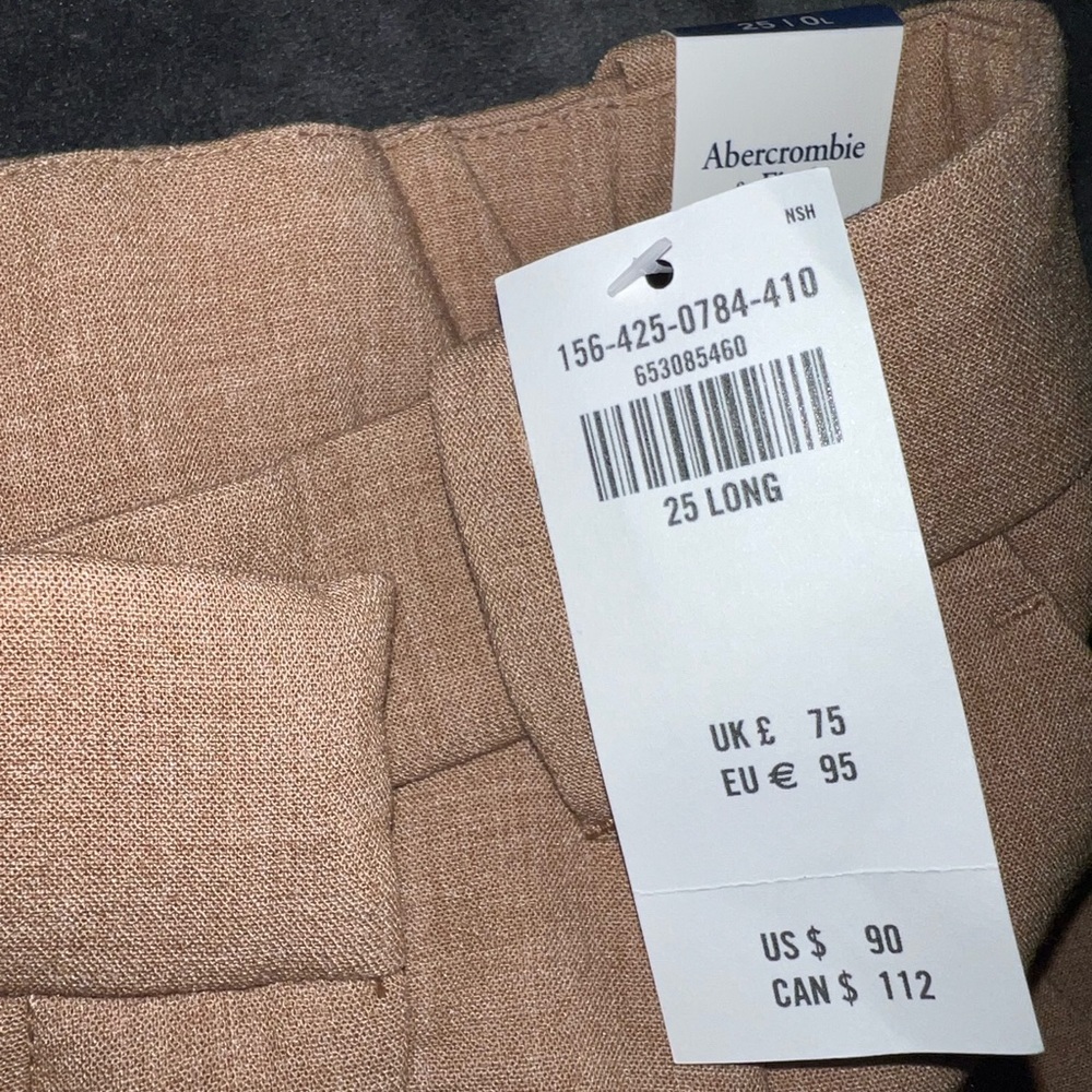 Abercrombie & Fitch Tailored Ultra Wide Leg Pant Size 25 (0 Long) New with tags - Picture 14 of 16